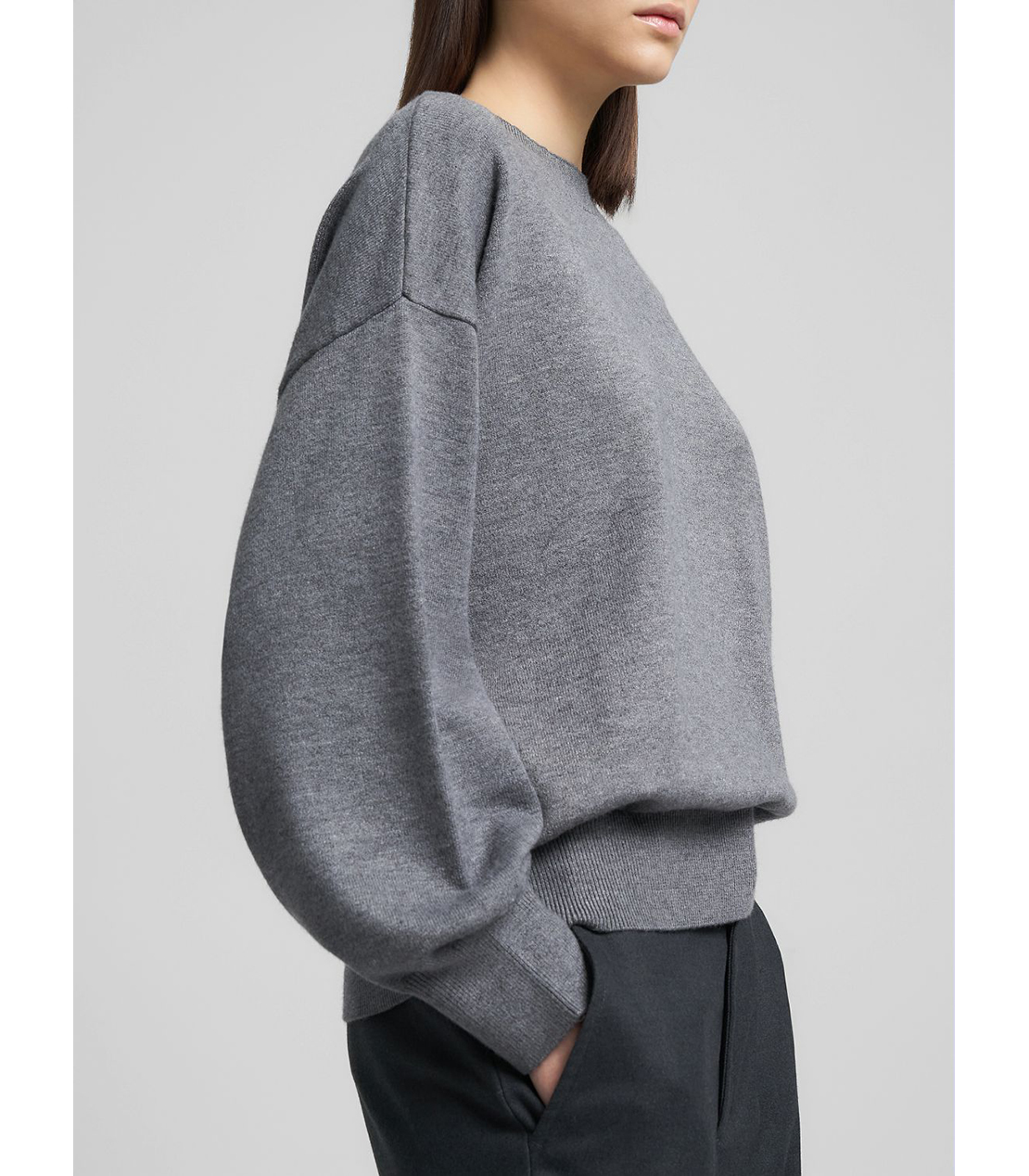 パフスリーブ クルーネックプルオーバー（セットアップ） 詳細画像 アイアングレー 5